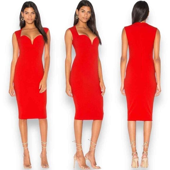 Nookie Madonna Midi Dress Red NWT Small - Picture 1 of 11